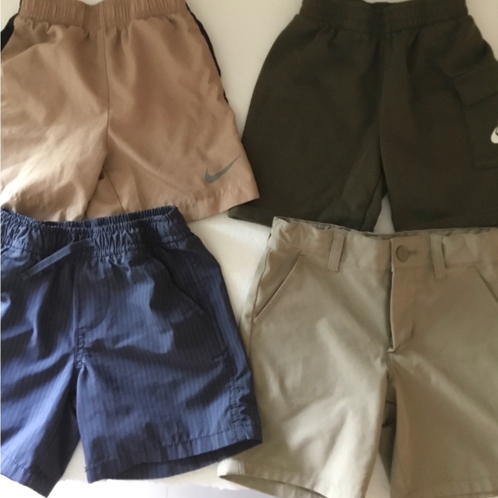 Nike Kids Shorts Pack in Tan, Olive, Navy, Khaki